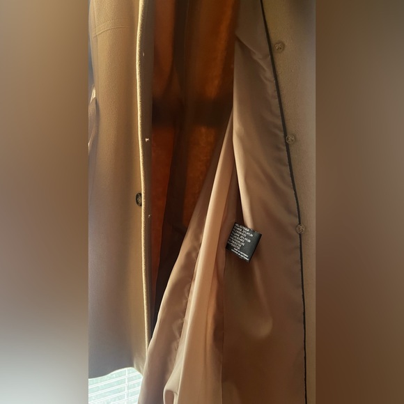 DKNY Cashmere Coat in Tan. Size 4 - Picture 2 of 5